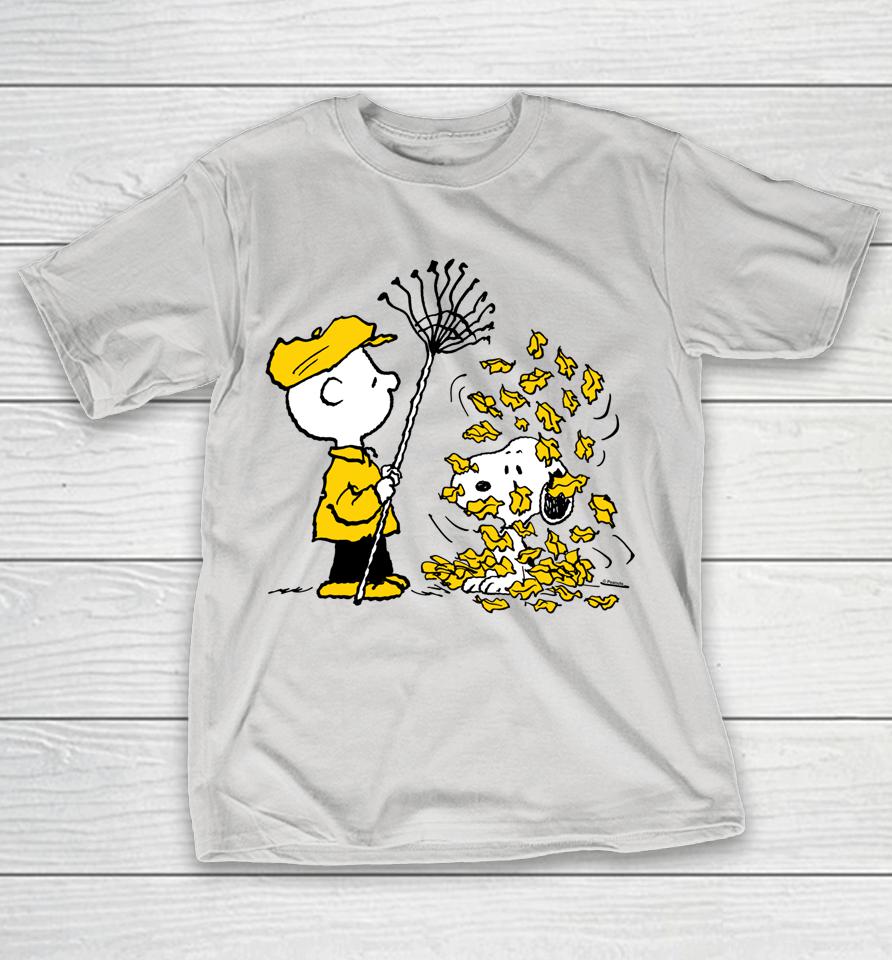Peanuts Charlie Brown Snoopy Fall Leaves Shirts